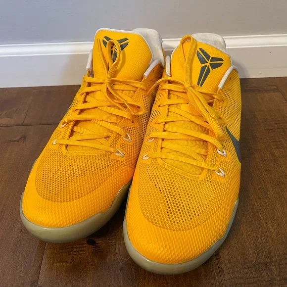 Nike Kobe XI 11 TB University Gold Athletic Shoes 856485-771 - Men's 18 - Picture 3 of 11
